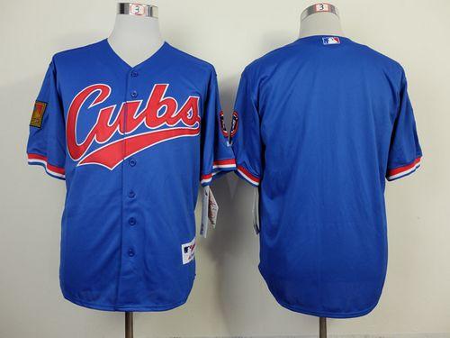 Cubs Blank Blue 1994 Turn Back The Clock Stitched MLB Jersey - Click Image to Close